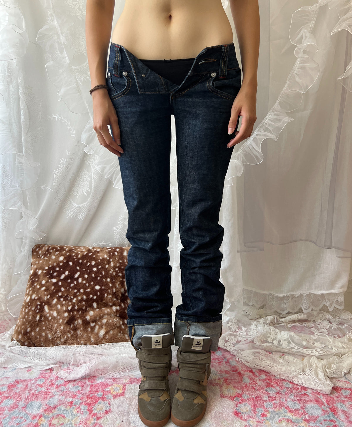 Miss Sixty low rise straight leg jeans