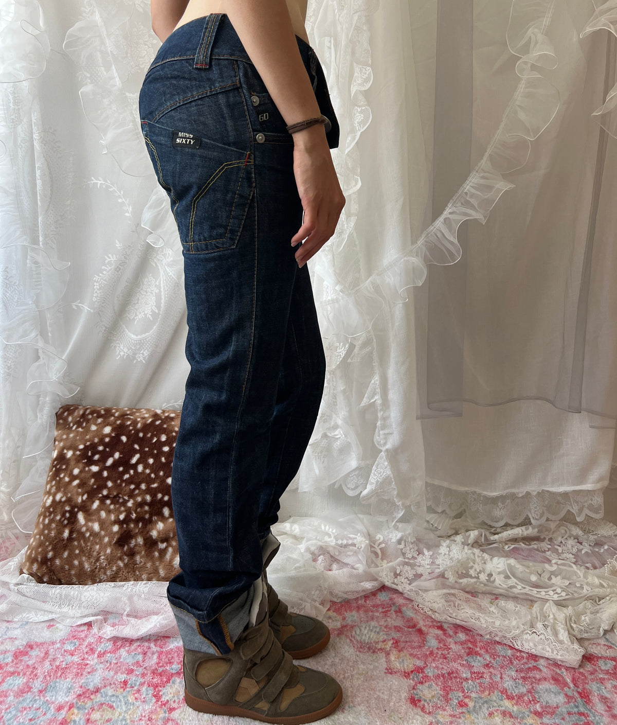 Miss Sixty low rise straight leg jeans