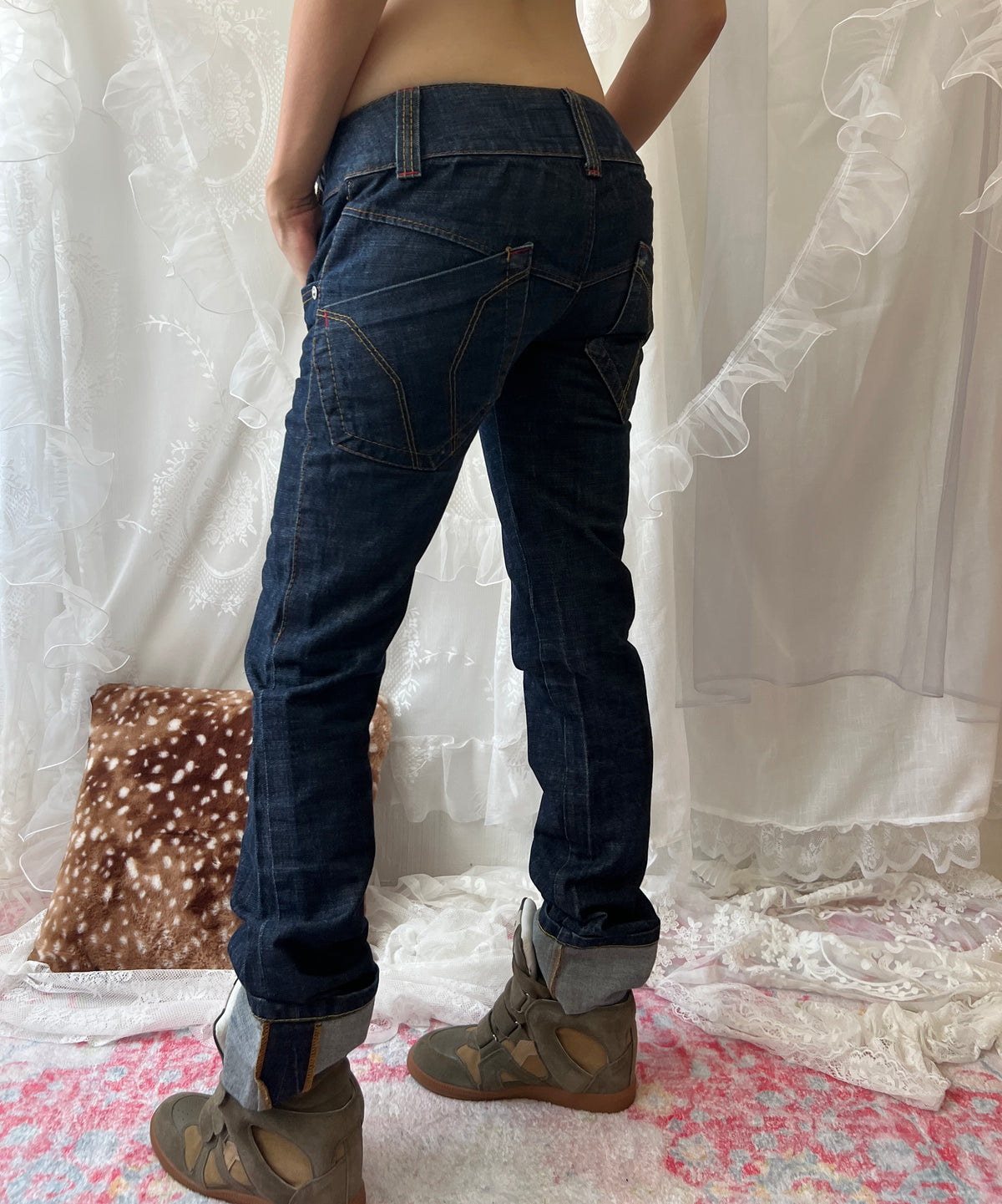 Miss Sixty low rise straight leg jeans