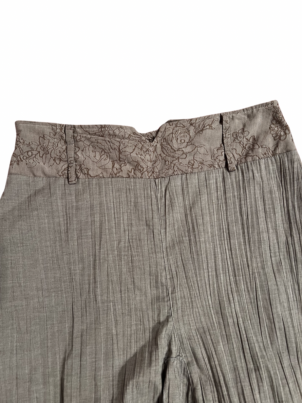 TAUPE LAYERED RUFFLE MIDI SKIRT